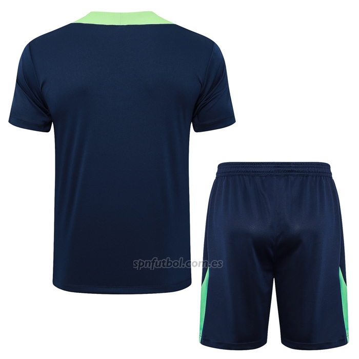 Chandal del Brasil Manga Corta 2024-2025 Azul - Pantalon Corto